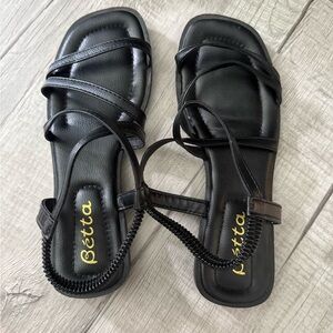 Black Strappy Sandals